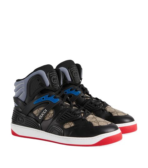 basket gucci supreme gg|Gucci Men's Basket GG Supreme High.